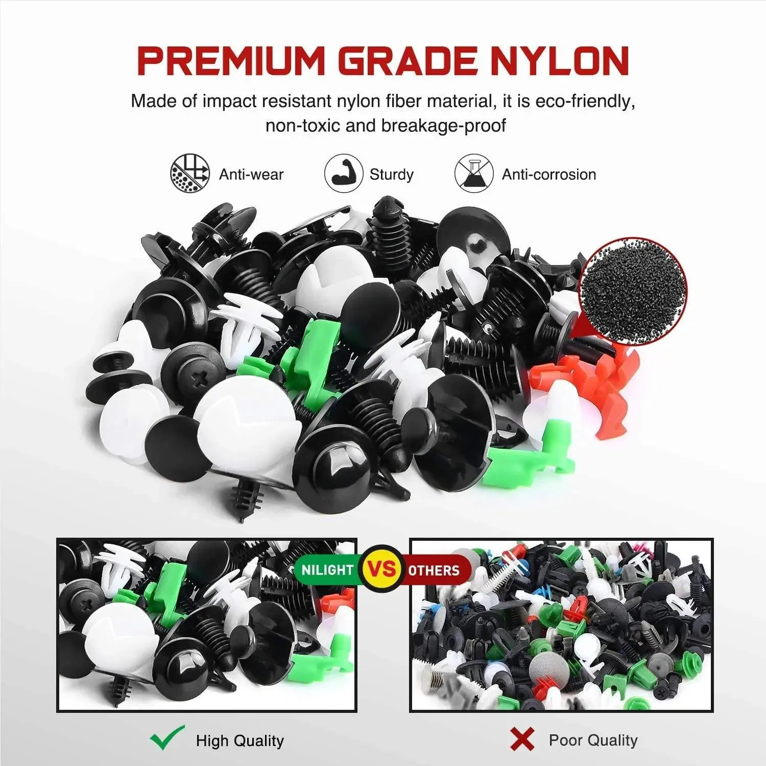 425 Pcs Bumper Retainer Clips Car Push Retainer Kit