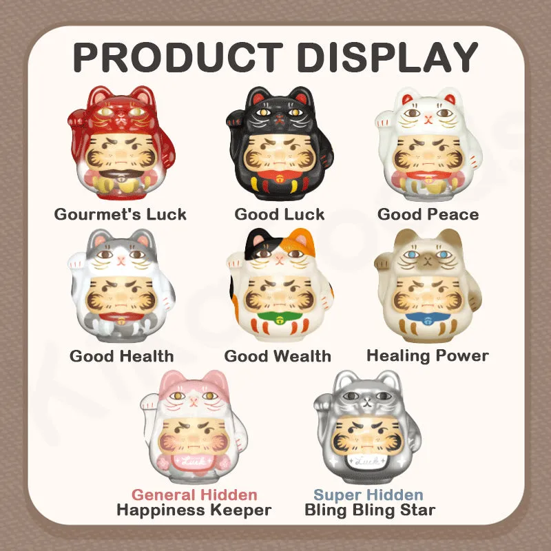 PP X MONSTER Lucky Kitten Daruma Series Blind Box