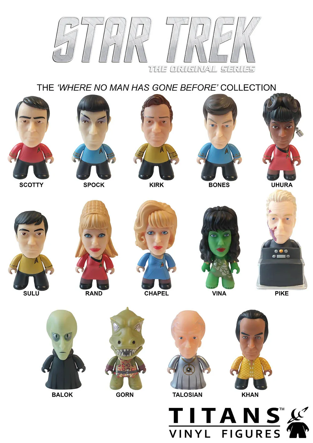 Titans Vinyl Figures Star Trek: The Original Series "Where No Man Has Gone Before" Collection Blind Box Figure